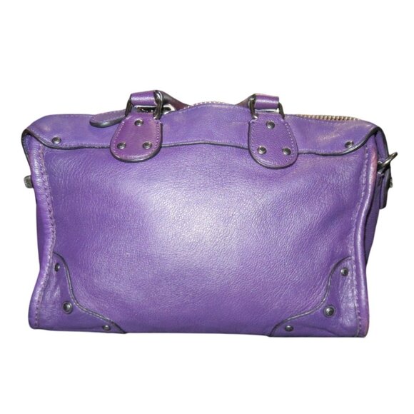 SOLD!!! Coach 2014 Rhyder 24 Vibrant Purple Leather Crossbody Satchel - Picture 2 of 13